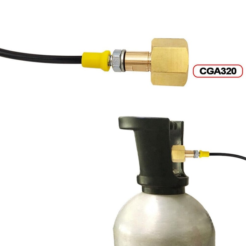 CGA320 Quick Connect Adapter Terra DUO Art to External Co2