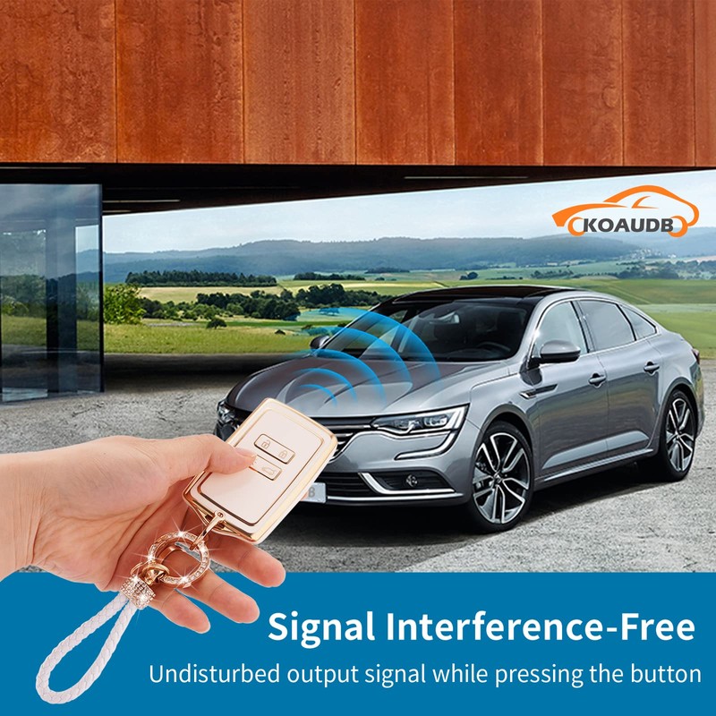 Koaudb Car Key Case Cover Fits Renault Clio Megane Koleos
