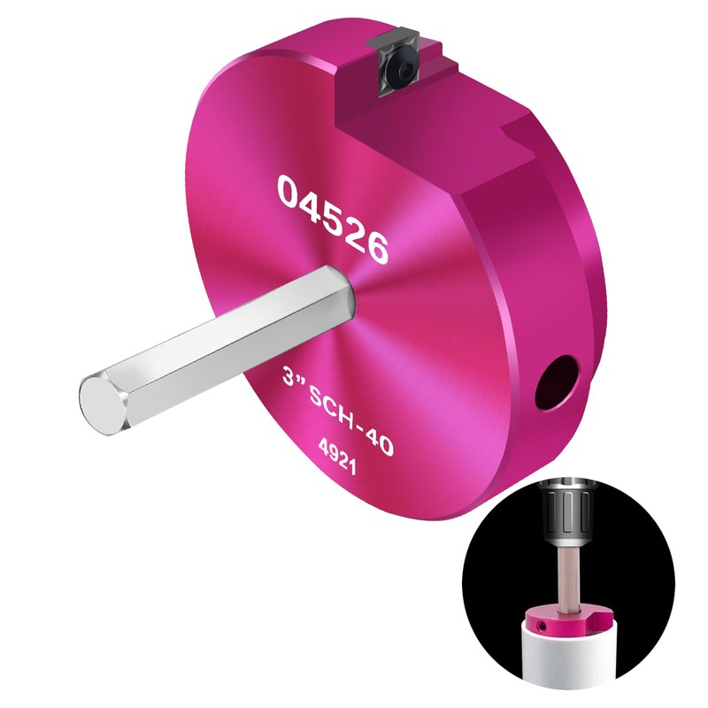 JYINCPED PVC Pipe Reamer 3-Inch Head, PVC Fitting Saver with