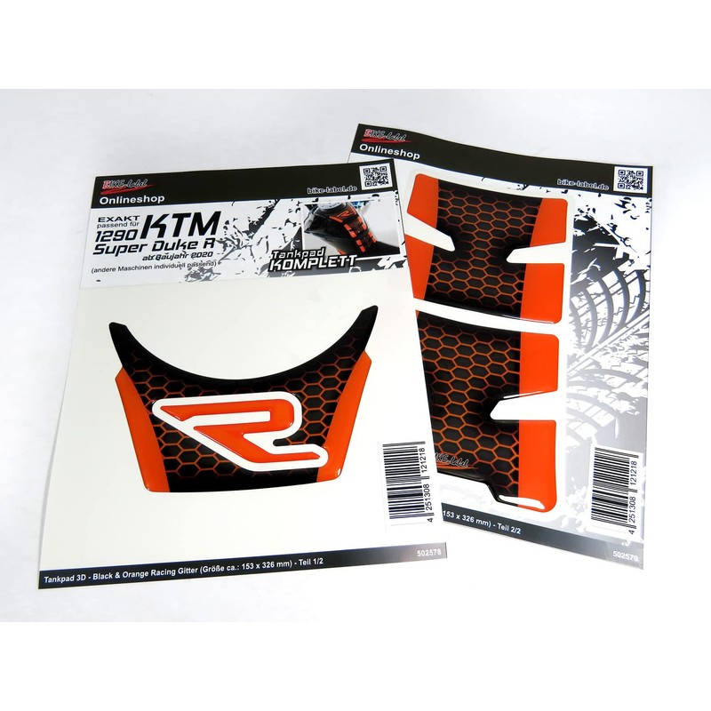 BIKE-label Tank Pad Compatible with KTM 1290 Super Duke R