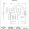 The Rusty Bolt Shop 15mm, Internal Circlip, Carbon Steel, Retaining