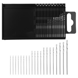 Mini Micro Drill Bit Set, 20Pcs HSS Shank Twist Drill Bits Tiny Drill Bits DIY Kit Rotary Hand Tools Accessory (0.3-1.6mm)
