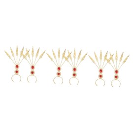 FRCOLOR 3 Pairs Lash Clusters Bracelet Jewelry for Women Egyptian Finger Stage Performance Accessory