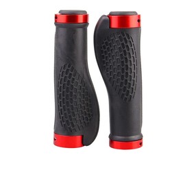Cycling Lock-On MTB Ergonomic Mountain Bike Rubber Grips Bicycle Handlebar, Lock-On Design, Non-Slip Rubber, Comfortable Winged Shape