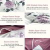 MILDLY 100% Washed Cotton Duvet Cover - Purple Hydrangea Floral