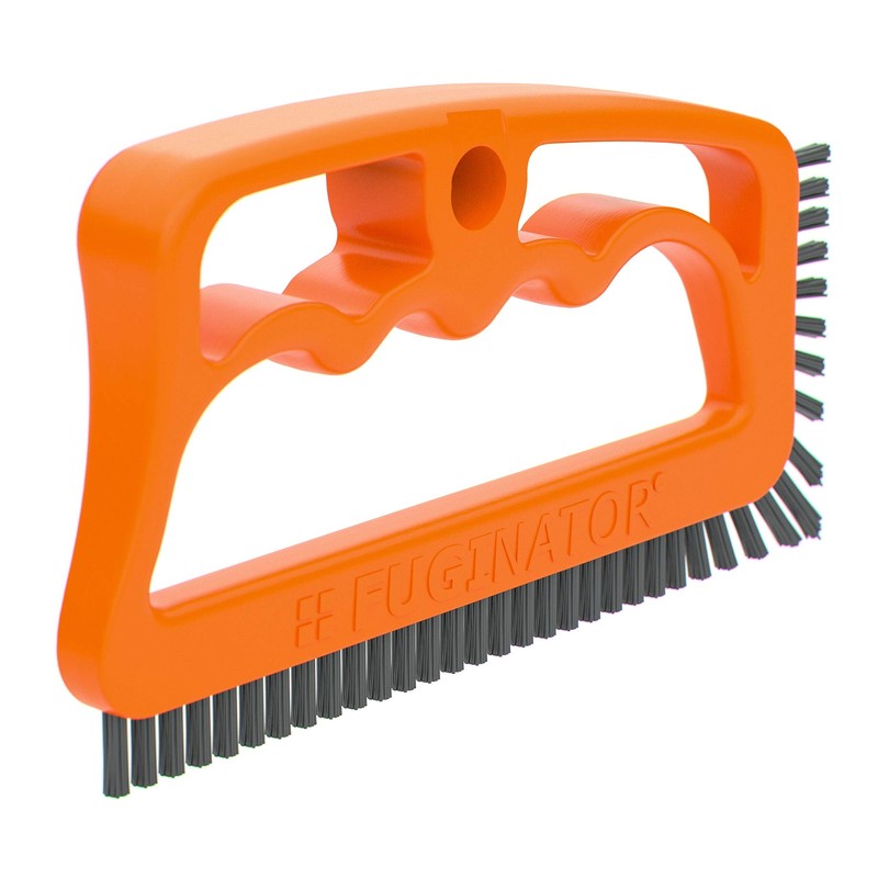 FUGINATOR® Grout Brush Orange/Grey for Cleaning Joints in Wall &