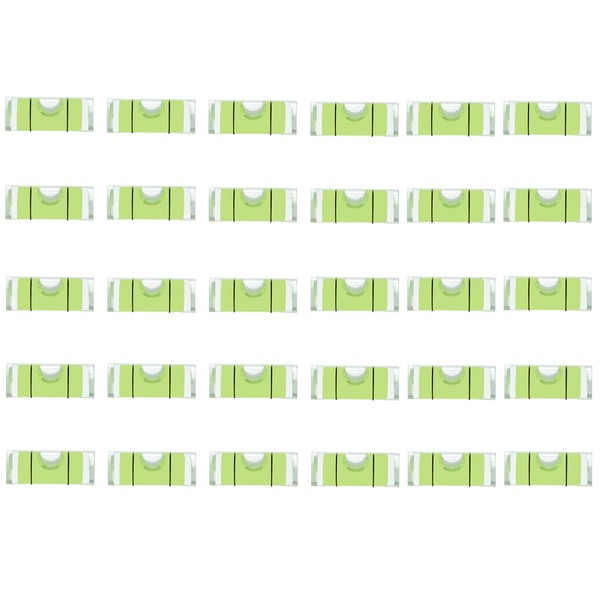 JYK 30pcs Round Bubble Level 5x12mm Mini Circular Bullseye Spirit