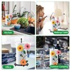 Kitchen Roll Holder Sunflower Paper Towel Holder Free Standing Black