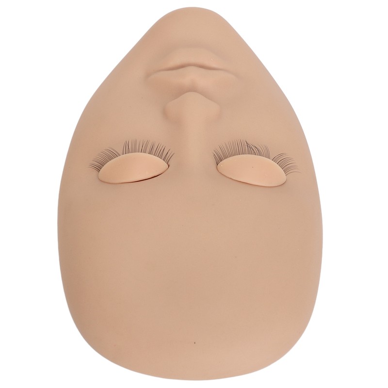 Eyelash Extension Face Mannequin 3 Pairs Removable Eyelids Single Layer