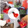 Plzoslly 10 Pieces Automatic Poultry Drinking Cups, Chicken Water Feeder