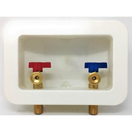 Washing Machine Valves with Outlet Box - 1/2" MIP x 3/4" MHT [3049]
