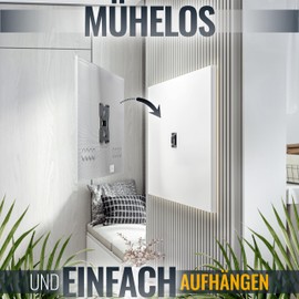 RICOO TV Monitor Wandhalterung Fernseher Flach Ultra Slim für 13-33 Zoll, Universal TV Halterung F0222, Fernsehhalterung für Wand, Wandhalterung Fernseher 32 Zoll bis 30 Kg, max. VESA 200x200 mm