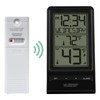 La Crosse Technology 308-1415BW Digital Wireless Thermometer with Time, Black