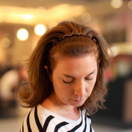 HB25 003 Hair Clips Hair Cuff Bangle cm with Teeth Brown Turtle 2.5 Wavy Hair Hoop Headband