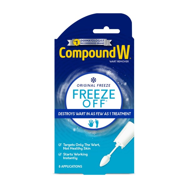 Compound W Compound W Freeze Off Remover, 8 Applications, White,