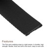 QUARKZMAN Nylon Webbing Flat 1 Inch 10 Yards Black for