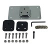 Mid-USA V-Factor 13219 Chrome Laydown License Plate Mount for 3-Bolt