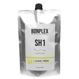 BONPLEX SH1 Cysteamine Thio Clinic Perm | Color Treated | Chemically Treated | Thin or Delicate Hair | Cysteamine Based | Hydrochloride Free | Cream Type Multi-Perm System 16.9oz.