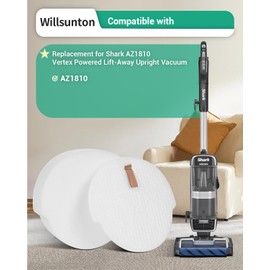 AZ1810 Filters Replacement for Shark AZ1810 Vertex Speed Upright Vacuum with DuoClean PowerFins Powered Lift-away, 2 Foam & Felt Filters