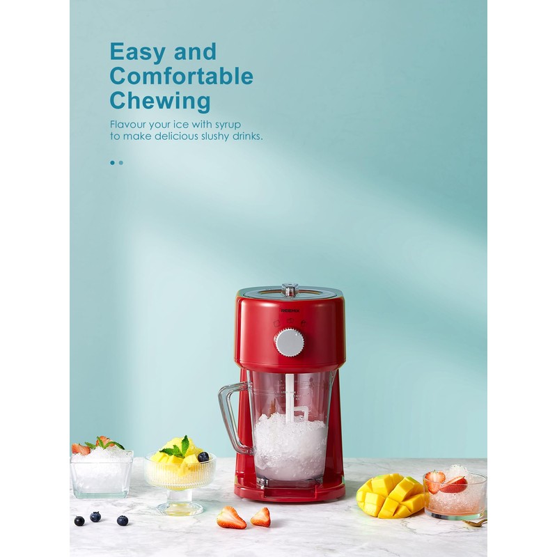 Reemix Shaved Ice Machine, Electric Ice Shaver and Snow Cone