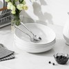 MALACASA 10" Large Pasta Bowls, 56 OZ White Salad Bowls,