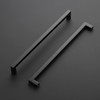 Ravinte 25 Pack Square Cabinet Pulls 11-1/3 Inch Black Kitchen