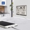 BG Electrical nbs22u3g Double Switched Fast Charging Power Socket with