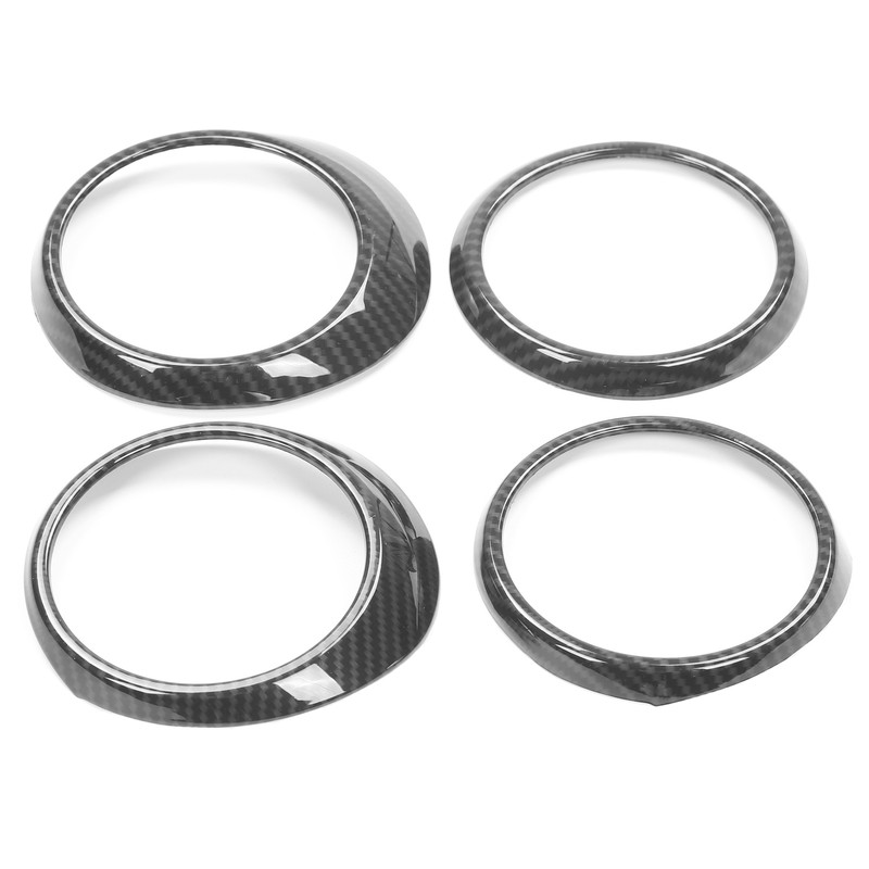 Central Control Air Outlet Trim Rings Carbon Fiber Style Decoration