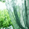 Deeprove - Cortinas transparentes de encaje verde oscuro de 45