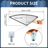 INFINAUTO Motorcycle Rear View Mirrors Bar End Side Mirrors Mount