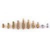 Fafeicy M2 Brass Standoffs, Waterproof Rust Resistant Hex Support Nut