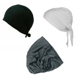 Shoes Lane®12x Assorted for Girls Tie Back Assorted Colour Under Hijab Bonnet Cap Head Cover Adjustable Bonnet Turban Islamic Muslim Scarf Caps Underscarf Elastic Head Wraps Cap for Girls