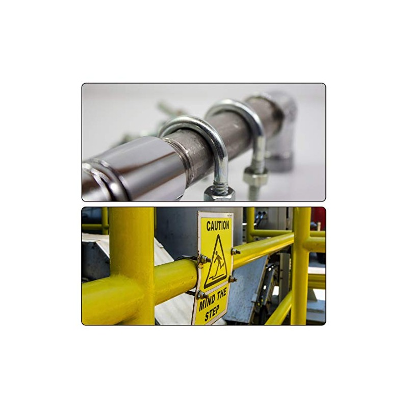 sourcing map Pack of 5 U-bolt M6 304 stainless steel