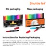 Shuttle Art Whiteboard Pens, 16 Colours Whiteboard Markers, Fine Point
