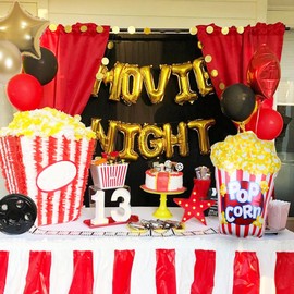 LaVenty Movie Night Balloons Movie Night Decorations Movie Party Decorations Party Supplies Movie Theme Birthday Party Decorations