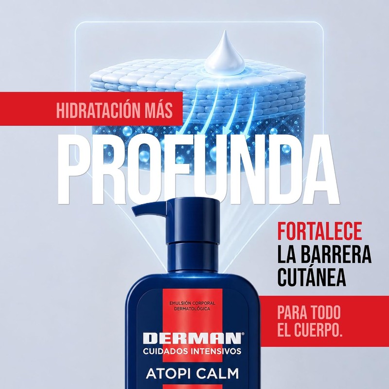 Derman Atopi Calm Emulsión Corporal │ Urea-D 5% + Avena