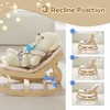 3-in-1 Baby Bouncer Adjustable Wooden Rocker Chair, Ergonomic Design Baby
