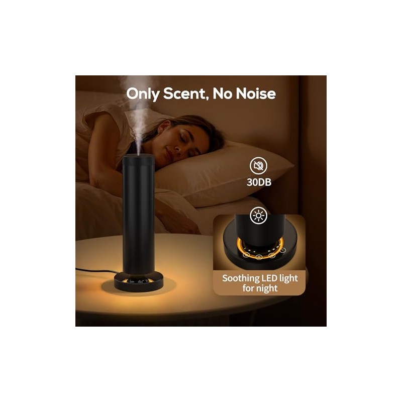 Waterless Diffuser with 108ML Essential Oils, Covers 1500 Sq Ft,