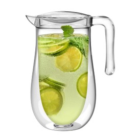 Prodyne Prodyne Stay Cold Double Wall Insulated 64 oz. Pitcher with Lid, BPA Free SAN