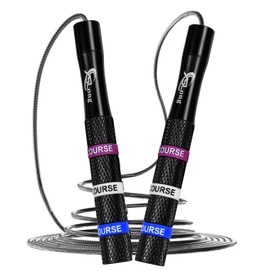 PIWOSGOL Speed Rope Springseil, 360° Springseil Erwachsene Fitness, Skipping Rope mit Doppellagersystem & Anti-Rutsch Aluminium-Griff, Verstellbares 300CM Jumping Rope für Herren, Damen