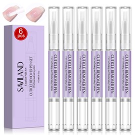 Saviland Rustland Cuticle Remover Pen Set - Softens and Moisturizes Cuticles with 6 Pieces Cuticle Remover Pens