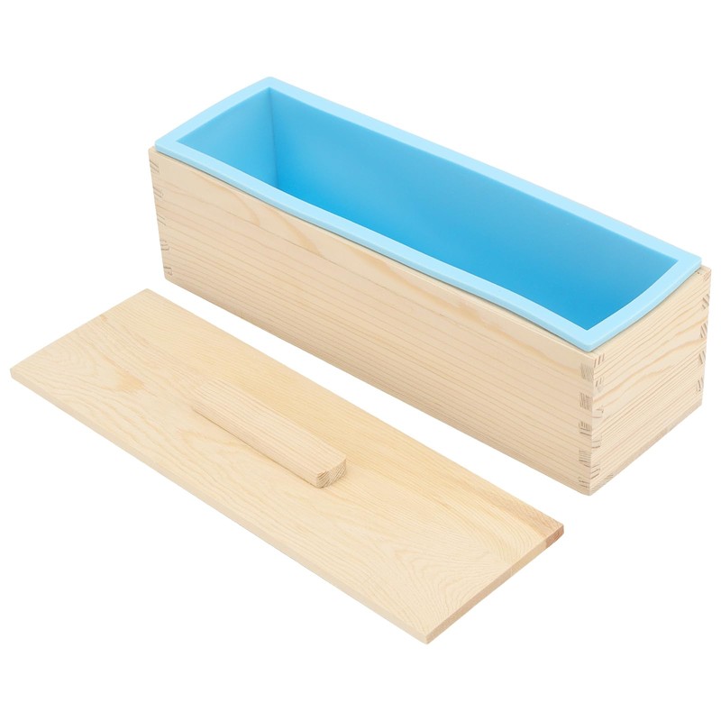 3PCS 42 oz Blue Silicone Soap Molds with 2 Cutters,