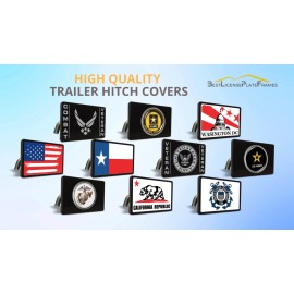 Unbranded Billet ALUMINUM Trailer Tow Hitch Cover with Canadian Flag Color Design