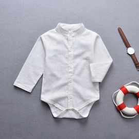 Unutiylo - Ropa de bebé para niños para caballeros, overoles para bebés y mamelucos, Marrón-blanco, 0-3 meses
