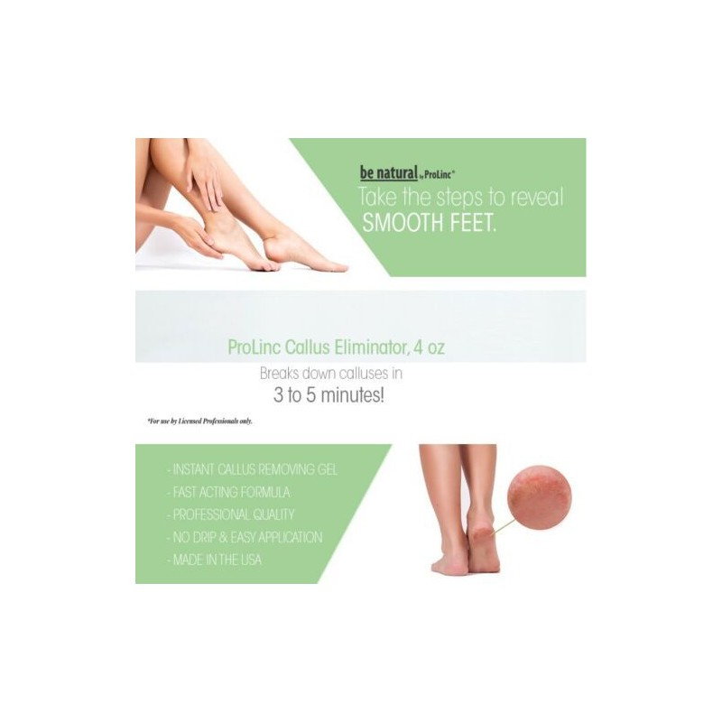 Prolinc Be Natural Cuticle Eliminator + Callus Eliminator 4oz Duo