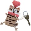 macaroni edge mascot key case cat version cute monster key