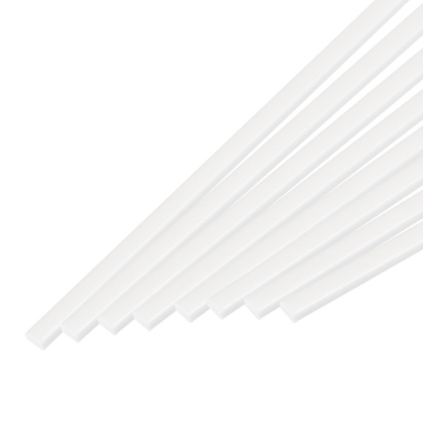 MECCANIXITY 20pcs ABS Rectangle Rod, 2x4x250mm ABS Plastic Stick Solid