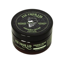 FIX YOUR LID, Crema Moldeadora, Fijación Media, Ideal para Hombres y Todo Tipo de Peinados, Brillo Medio, 3.75 Onzas