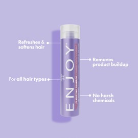 Enjoy Hair Care Clarifying Shampoo, Sulfate-Free, pH 4.5–5.5, Removes Buildup, For All Hair Types, 10.1 Fl Oz