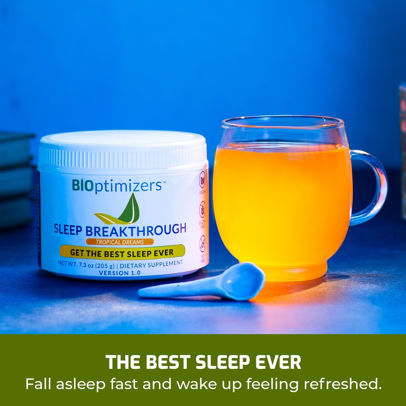 BiOptimizers Sleep Breakthrough 1.0 | Natural Powder Support Supplement, Calming